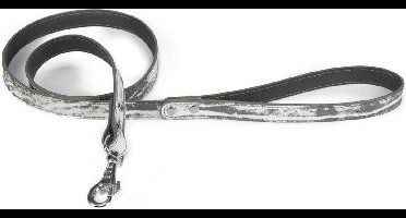 Leren looplijn Safari, zwart.