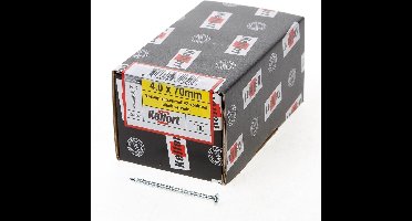 Kelfort Spaanplaatschroef platverzonken kop verzinkt pozidriv voldraad 4.0 x 70mm (Prijs per 100 stuks)
