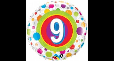 Qualatex - Folieballon Leeftijd 9