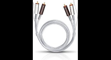 Oehlbach Silver Express Plus Cinch Audio Aansluitkabel [2x Cinch-stekker - 2x Cinch-stekker] 0.50 m Transparant
