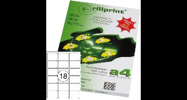 Rillprint A4 etiketten 63,5x46,6mm