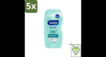 5 x Sanex – Douchegel – Expert Skin Health Agave Revitalizing – 450 ml - Grootverpakking - Huidverzorging - Hydratatie - Huidbarrière - Agave - Prebiotica