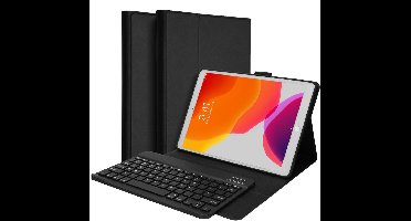 Accezz Tablet Toetsenbord Hoes - Geschikt voor Apple iPad 9/8/7 10.2 inch (9e generatie 2021 / 8e generatie 2020 / 7e generatie 2019) - QWERTY Bluetooth Keyboard Bookcase