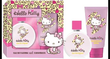 Hello Kitty Leopard Giftset - Eau de parfum en showergel voor kinderen - 50ml