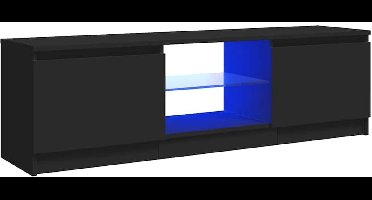 Sierra TV Meubel, Tv-meubel met LED-verlichting 120x30x36 cm zwart