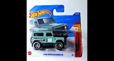 HOT WHEELS LAND ROVER DEFENDER 90 DEFENDER GREEN 210/250 HW THEN AND NOW 5/10 SHORT CARD 2025