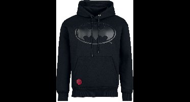 Batman Heat Logo – Black On Black Heren Trui met capuchon - zwart - XXL