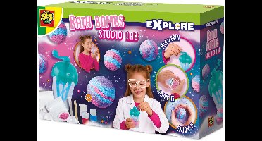 SES Creative - Explore - Bruisballen Studio Lab - Science Speelgoed Voor Kinderen - Badbruisbal maken - STEM speelgoed - Experimenteerdozen - Made in Holland - Vanaf 8 Jaar