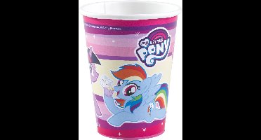Papieren drinkbekers My Little Pony 250ml, 8 stuks