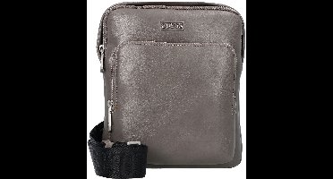 GUESS schoudertas Boston Crossbody Flat Bag Winter Grey grijs