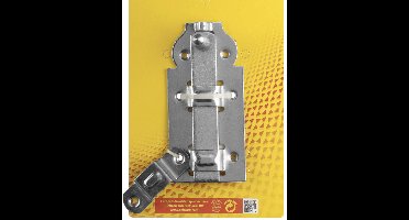 Deltafix rolschuif vlak geel verzinkt 120mm x 55mm 1 st.