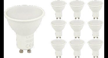 LED line LED Spot GU10 - 7W (vervangt 40W) - 600lm - Ø50mm - 230V - Energiezuinig - 10 stuks