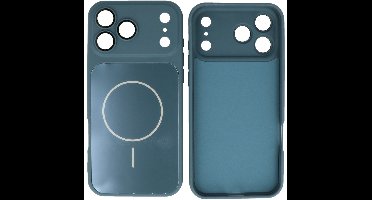 MagSafe Telefoonhoes – Shockproof Case met Camera Bescherming – Geschikt voor iPhone 17 Pro - Blauw