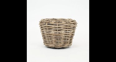 Drypot Sawah Extra Dik Rotan Grijs d83h61cm met dichte inzetpot
