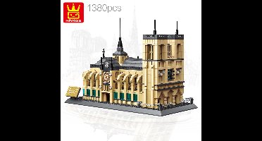 WANGE 5210 Notre-Dame Cathedral, Paris – 1,380 pcs – Architecture Modular Building Set