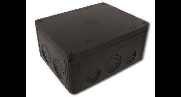 Wiska COMBI 1610 BK Aftakkast (l x b x h) 200 x 160 x 94 mm Zwart IP66/IP67 1 stuk(s)