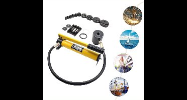 Hydraulische Plaatsholeperforator – Metalenschaar – Gatentang – Plaatpunch – Perforatieapparaat – 15 Ton Kracht – Gatdiameter 16-101 mm – Handmatig Hydraulisch Pompysteem – Draagtas Inclusief