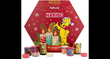 Haribo Adventskalender - 24-delig - geurkaarsjes - veelkleurig