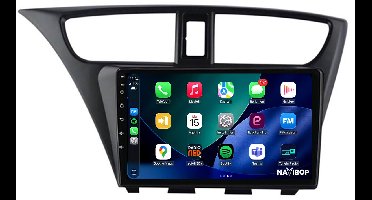 Geschikt voor Honda Civic (2012 t/m 2016) | 9 inch Android 15.0 CarPlay autoradio | Draadloos CarPlay & Android Auto | 2GB RAM + 32GB | Externe microfoon | Bluetooth & WiFi | NAVIBOP NB-2005 | Bouwjaar 2012 t/m 2016