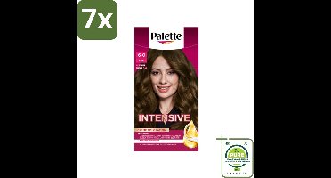 7 x Palette - Haarverf - Poly – 600 Lichtbruin – 115 ml - Grootverpakking - Tandpasta - Tandplak - Fluoridetandpasta - Mondhygiëne - Tandvlees