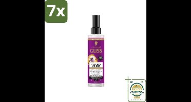 7 x Gliss - Anti-Klit Spray Full Hair Wonder - Voor Voller en Sterker Haar - 200 ml - Grootverpakking - Anti Klit Spray - Haarverlies - Haarbreuk - Voller Haar - Sterker Haar