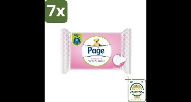7 x Page – Vochtig Toiletpapier – Sensitive Navulling – 38 doekjes - Grootverpakking - Koffiezetapparaat
