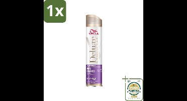 1 x Wella – Deluxe Pure Fullness – Haarspray – 250 ml- Haarspray - Volume - Glans - Hittebescherming - UV Bescherming