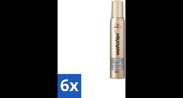 Wella – Flex Shine & Hold – Haarmousse – 200 ml - Voordeelverpakking - 6 stuks