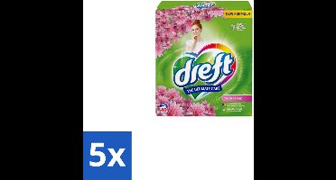 5 x Dreft – Touch Pink – Poeder Wasmiddel – 2,6 kg – 40 wasbeurten - Poeder Wasmiddel - Wasmiddel Poeder - Wasmiddel Touch Pink - Wasmiddel Voor Gekleurde Was - Wasmiddel Met Kleurbescherming