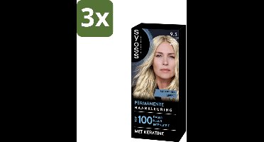 SYOSS - Coloration 9-5 Frozen Pearl Blonde - Haarverf - Grijsdekking - Vermindert Haarbreuk - Bulkverpakking - 3 stuks