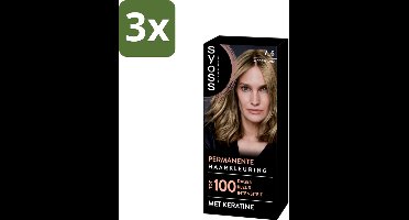 SYOSS - Coloration 7-6 Middenblond - Haarverf - Grijsdekking - Vermindert Haarbreuk - Bulkverpakking - 3 stuks