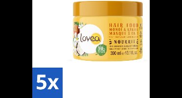 5 x Lovea – Haarmasker – Monoï & Shea 3-in-1 – Intensief voedend – 390 ml - Koffiezetapparaat - Koffiezetapparaat - Koffiezetapparaat