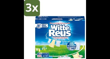 3 x Witte Reus - Wasmiddel - Poeder - Fris & stralend wit - 17 Wasbeurten - 850 gr - Wasmiddel - Waspoeder - Witte Was - Vlekverwijderaar - Hygiëne