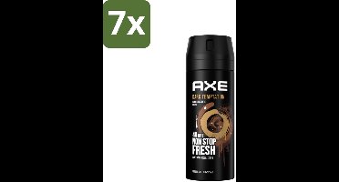 AXE - Deodorant Spray - Dark Temptation - Chocoladegeur - Verleidelijk Fris - 150 ml - Bulkverpakking - 7 stuks