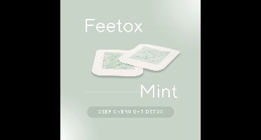 Detox voetpleister | Munt (32 stuks) | Detoxkuur voetverzorging - Ontgiften, betere stofwisseling, betere nachtrust, meer energie