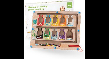 Youly® Magnetisch Doolhof Houten Speelgoed – Educatief Montessori Speelgoed voor Kinderen vanaf 3 jaar - Snoepjes Editie