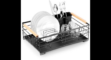 Afdruiprek Zwart 43x28,5x14,5 cm - Afwasrek