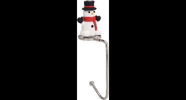 Mmgoqqt - Set Van 1 - Kerstsok - Cadeau - Haardhaak - Metalen Ophanghaken - ROOD Geschikt Voor Kerstversiering Binnenhuis Bureau Deurdecoraties Vakantiecadeaus