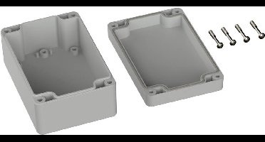 TRU COMPONENTS TC-9065608 Industriële behuizing 120 x 80 x 55 ABS Grijs-wit (RAL 7035) 1 stuk(s)