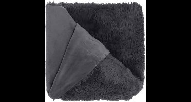 Unique Living - Plaid Mats Dark Grey -130x180cm