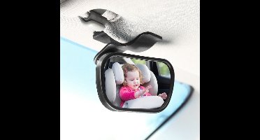 PULUZ 360° draaibare achterbankspiegel met clip zuignapspiegel voor autostoel- onbreekbare autoachteruitkijkspiegel voor baby's achteruitkijkspiegel voor kinderwagens- geschikt voor de meeste