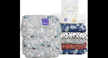 Wasbare luiers set voor babies - Alles-in-één luiers met dierenprint