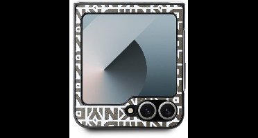 DKNY, Beschermhoes Geschikt voor Samsung Galaxy Z Flip 6 met onderband, Bruin