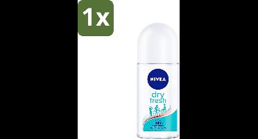 1 x Nivea - Deodorant - Roller - Dry Fresh - 48 Uur Lang Werkend - 50 ml - NIVEA Deodorant Roller - Anti-Transpirant - 48 Uur Bescherming - Deodorant Roller - Dry Fresh