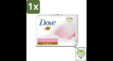 1 x Dove - Zeep - Pink - Hydraterend - 90 g - Dove Zeep - Pink Beauty Cream Bar - Hydraterende Zeep - Rozengeur - Zachte Zeep