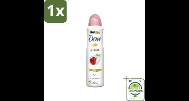 1 x Dove - Deodorant - Go Fresh Granaatappel - Frisse en fruitige geur - 150 ml - Dove Deodorant - Anti-transpirant - Granaatappel - Deodorant Spray - Deodorant Voor Dames
