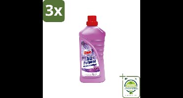 3 x At Home - Clean - Allesreiniger - Floral - Verfrissened - 1 L - Grootverpakking - Allesreiniger - Schoonmaakproduct - Vloerenreiniger - Keukenreiniger - Badkamerreiniger