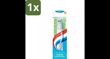 1 x Aquafresh Tandenborstel Clean Control Soft - Tandenborstel - Tandenborstel Soft - Tandenborstel Zacht - Tandenborstel Voor Tandvlees - Tandenborstel Met Flexibele Zone