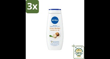 3 x Nivea - Douchegel - Shea Butter & Botanical Oil - 250 ml - Grootverpakking - Douchegel - Shea Butter - Botanical Oil - Huid Verzorging - PH Huidneutraal