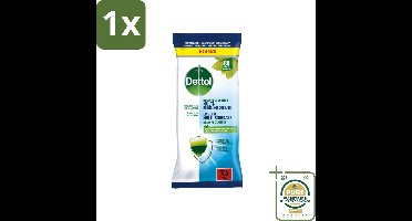1 x Dettol - Multi-Reinigingsdoekjes - Desinfecterend - Zonder Bleek & Geurstoffen - Biologisch Afbreekbaar - 80 Doekjes- Dettol Multi-Reinigingsdoekjes - Hygiëne - Reinigingsdoek - Keukenvet Verwijderen - Zeepresten Verwijderen